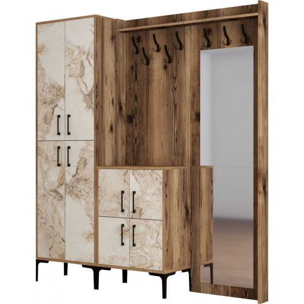 Berliner Flurmbel abc - Nussbaum/weier Marmor