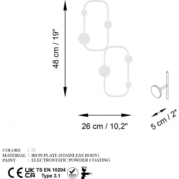 Marienkfer-Kleiderbgel - Wei