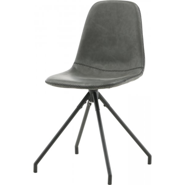 Drehbarer Esszimmerstuhl Bridge - Schwarzes PU Drehbarer Esszimmerstuhl Bridge - Schwarzes PU