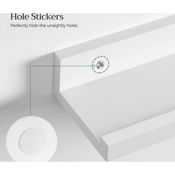 Suwon Wandregal 38 cm, 3er-Pack - Wei