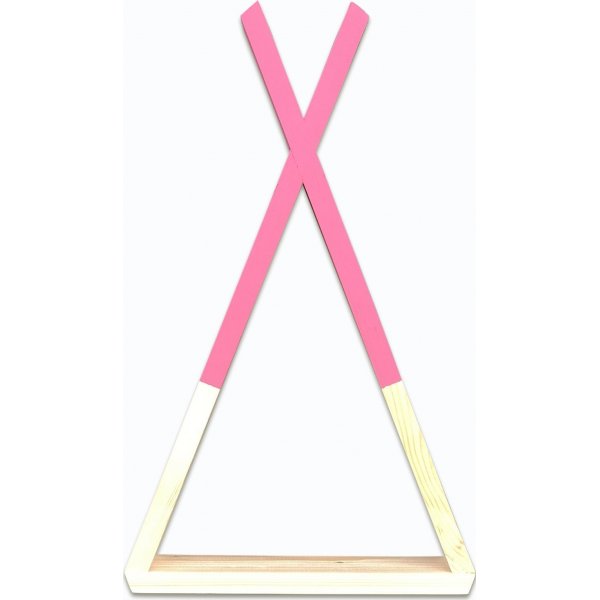 Rafa Wandregal 142 - Holz/Rosa