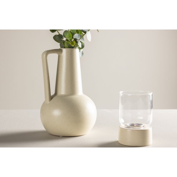 Lane Vase - Beige/Schwarz Lane Vase - Beige/Schwarz
