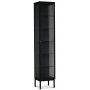 Revel Vitrine 40x200 cm - Schwarz / Kristallglas