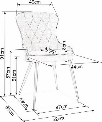 Lotus Esszimmerstuhl - Beige