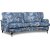 Spirit 3-Sitzer gebogenes Howard-Sofa aus Stoff mit Blumenmuster - Eden Parrot Blue