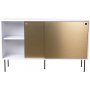 Volume Sideboard 132 cm - Wei/Messing