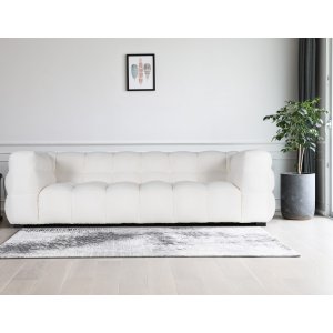 Bill 3-Sitzer-Sofa - Cremefarbenes Boucl