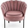 Duran-Sessel aus rosa Samt