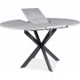Gaston Esstisch 100-135 cm - Beton/schwarz