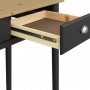 Nola Schreibtisch 95 x 45 cm - Schwarz/Beige