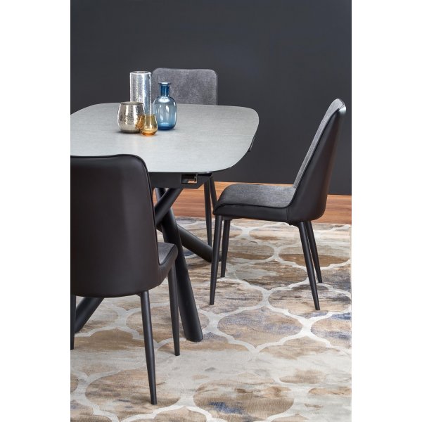 Sparrow Esstisch 180-240 x 95 cm - Grau/Schwarz Sparrow Esstisch 180-240 x 95 cm - Grau/Schwarz