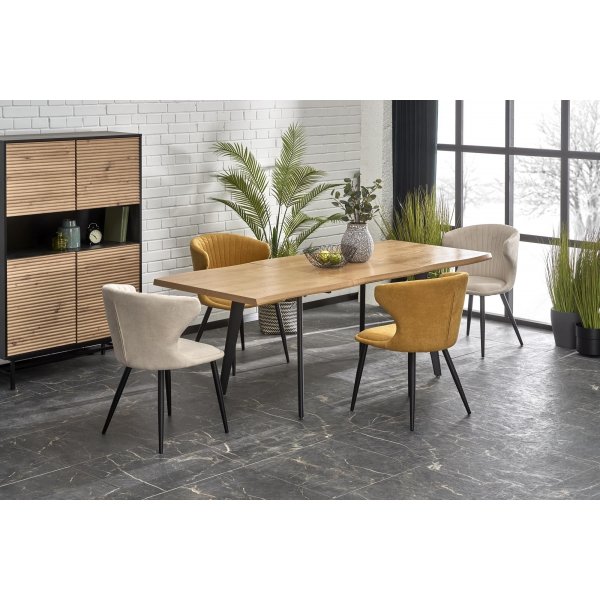 Horst Esstisch 150-210 x 90 cm - Eiche/schwarz Horst Esstisch 150-210 x 90 cm - Eiche/schwarz