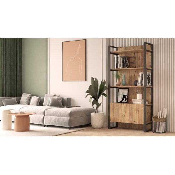 Bcherregal aus Metall 6 - Kiefer