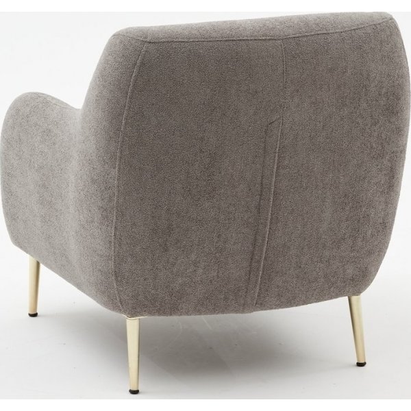 Sessel Simena - Grau/Gold Sessel Simena - Grau/Gold