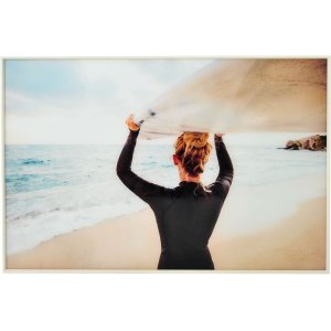 Glasmalerei - Surf Nero - 120x80 cm