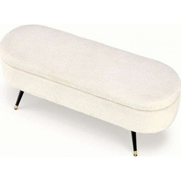 Bank mit Stauraum, cremeweiß, 120 cm breit Bank mit Stauraum, cremeweiß, 120 cm breit