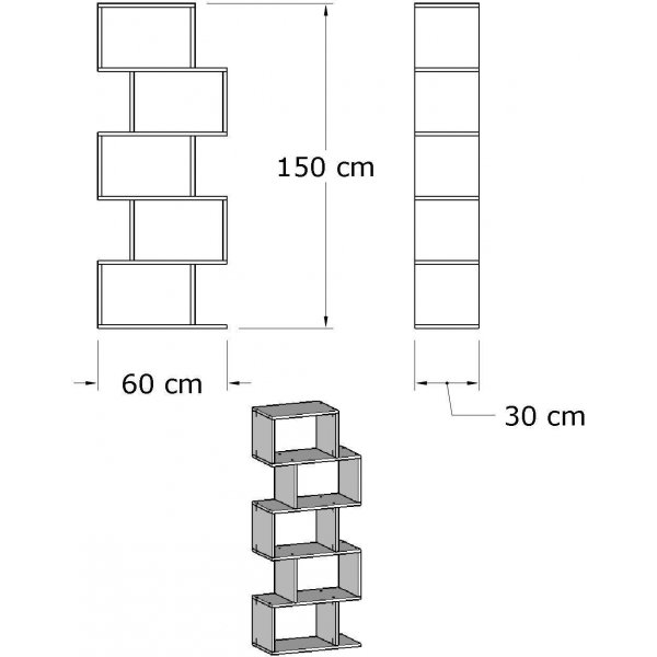 B�cherregal Meric - Wei�