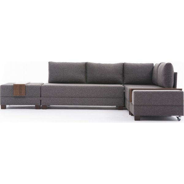 Ecksofa Fly - Braun