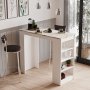 Style Stehtisch 120 x 51,6 cm - Wei/Marmor