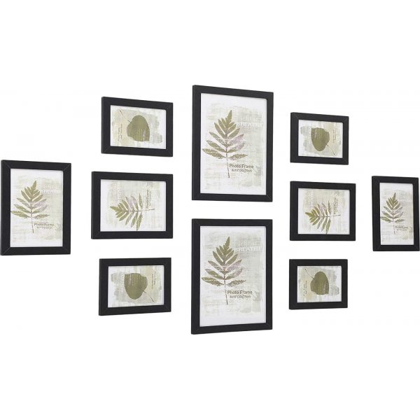 Jasmina Bilderrahmen, 10 Stck - Schwarz