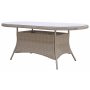 Gartengruppe: 8 Sthle und Esstisch 230 x 100 cm Rattan - Menton/Mercury