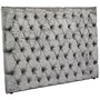 Silber Queen Deluxe Bett Kopfteil - 180x125 cm