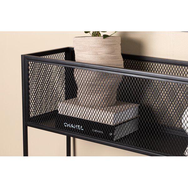 Teo-Reliefregal - Schwarz