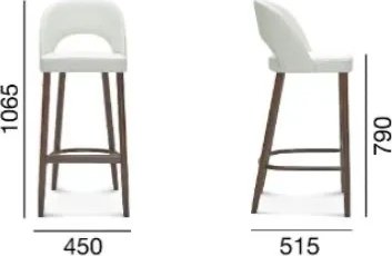Alora Barhocker - Optionale Farbe des Rahmens und der Polsterung Alora Barhocker - Optionale Farbe des Rahmens und der Polsterung