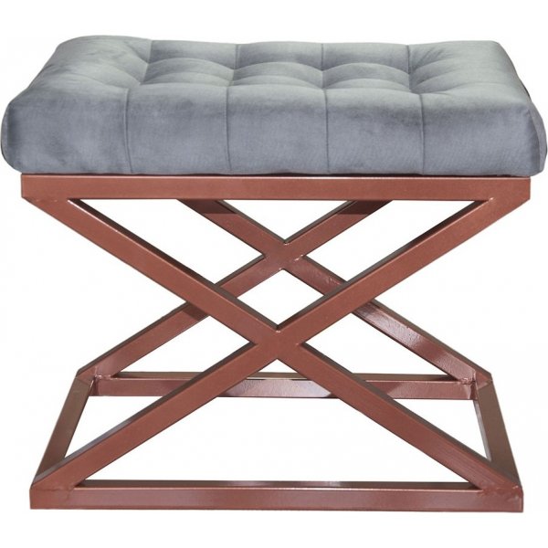 Capraz Hocker - Kupfer/Grau