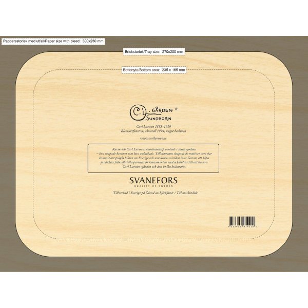 Blumentablett 20 x 27 cm - Multi