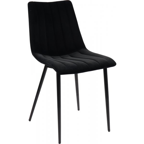 Kayla Stuhl - schwarzer Samt