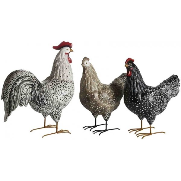 Hahndekoration - Weiß Hahndekoration - Weiß