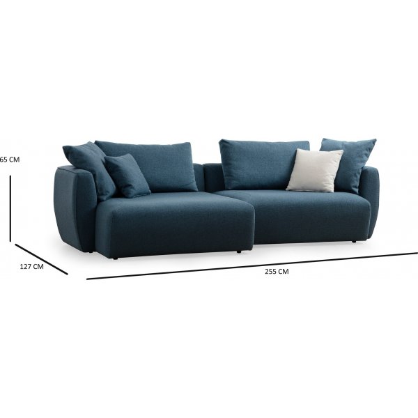Maya Diwansofa 255 cm - Blau