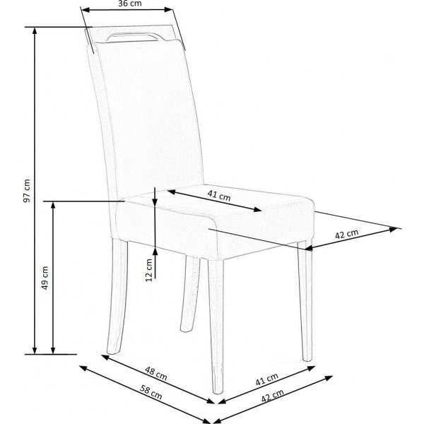 Elliott Esszimmerstuhl - Beige/Schwarz Elliott Esszimmerstuhl - Beige/Schwarz