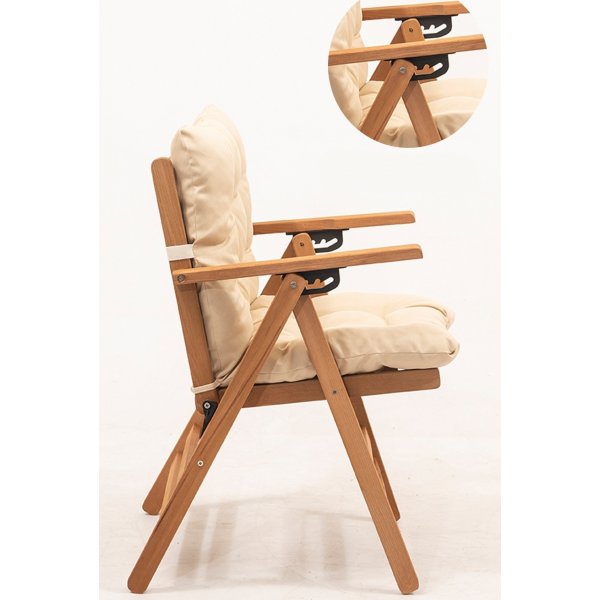 Jardin Outdoor Dining Gruppe 4 - Buch/Creme Jardin Outdoor Dining Gruppe 4 - Buch/Creme