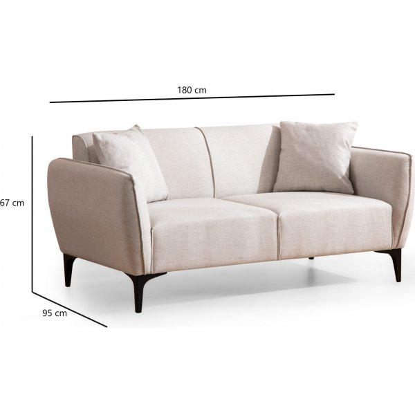 Belissimo 2-Sitzer-Sofa - Wei