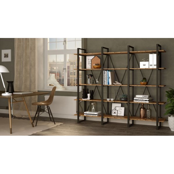 Metall-B�cherregal 4 - Kiefer