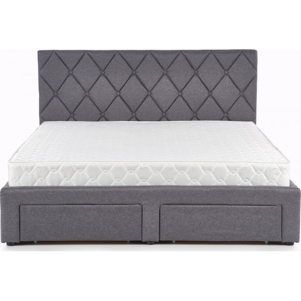 Libbie Bett mit Stauraum - grau