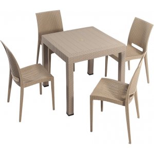 Meco Outdoor-Essgruppe - Cappuccino