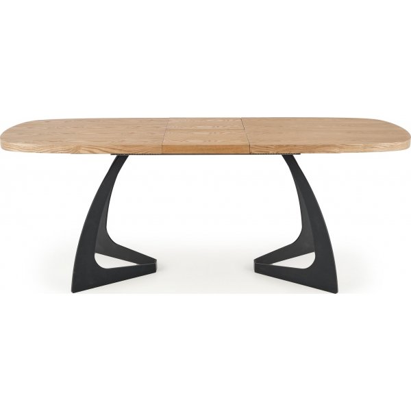 Blackhaven Esstisch 90x160-200 cm - Eiche/Schwarz