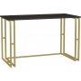 Kane Schreibtisch 120 x 60 cm - Gold/Dunkelgrau