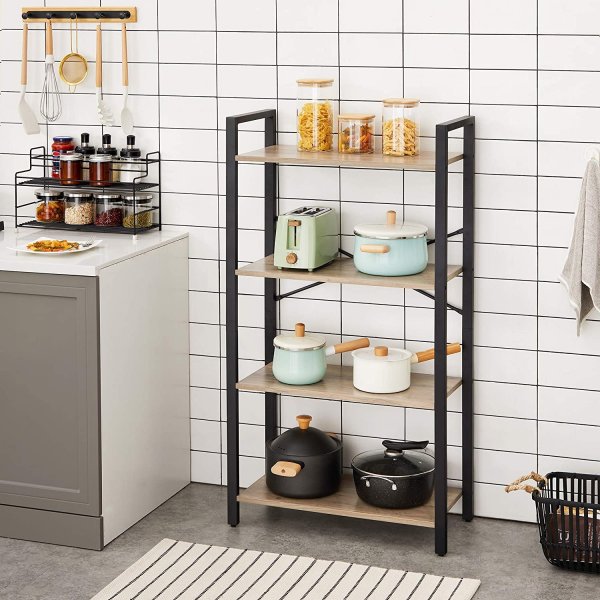 Petter Bücherregal 66 x 120 cm - Graubeige/Schwarz Petter Bücherregal 66 x 120 cm - Graubeige/Schwarz