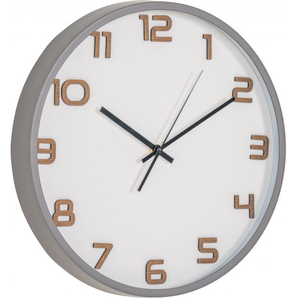 Greenwich-Wanduhr - Grau