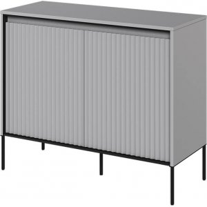 Trendschrank H83 cm - Grau/Schwarz