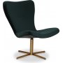 Milano Designer-Sessel - Grn (Samt) / Messing