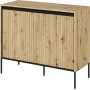 Trendschrank H83 cm - Artisan-Eiche/Schwarz