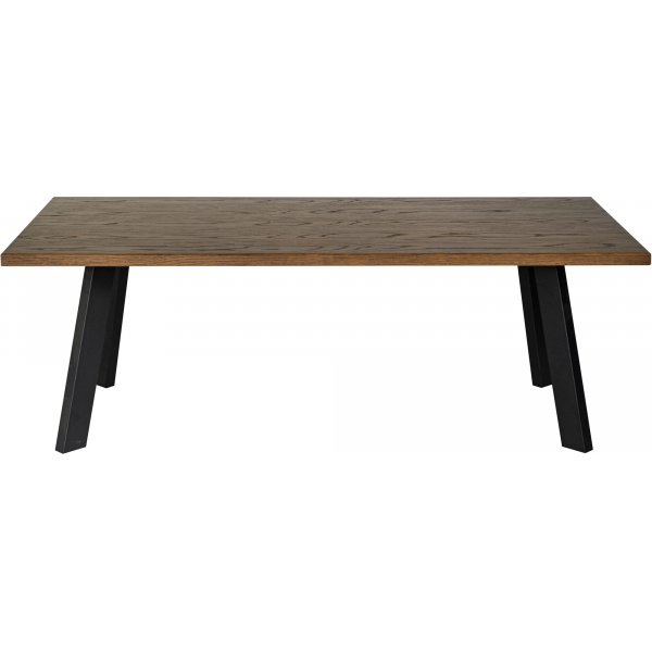 Lnglicher Couchtisch Freddy aus braun gelter Eiche - 130x65 cm