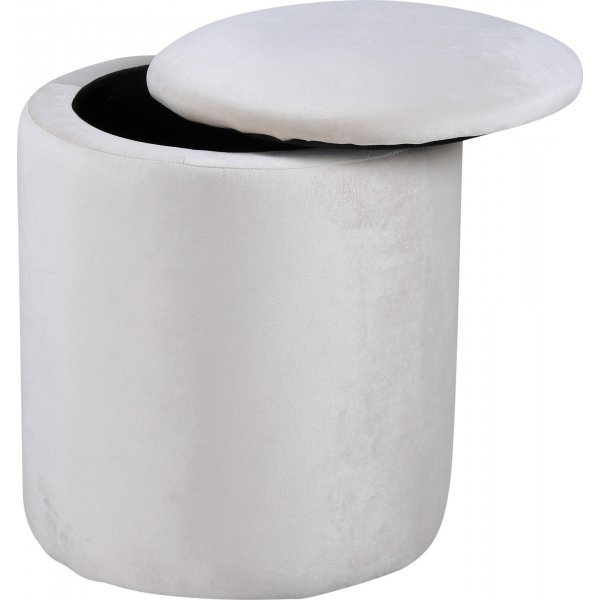 Lotten Hocker - Beige Samt Lotten Hocker - Beige Samt