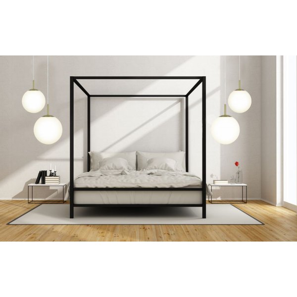 Opal-Deckenleuchte - Messing matt/Opalwei�