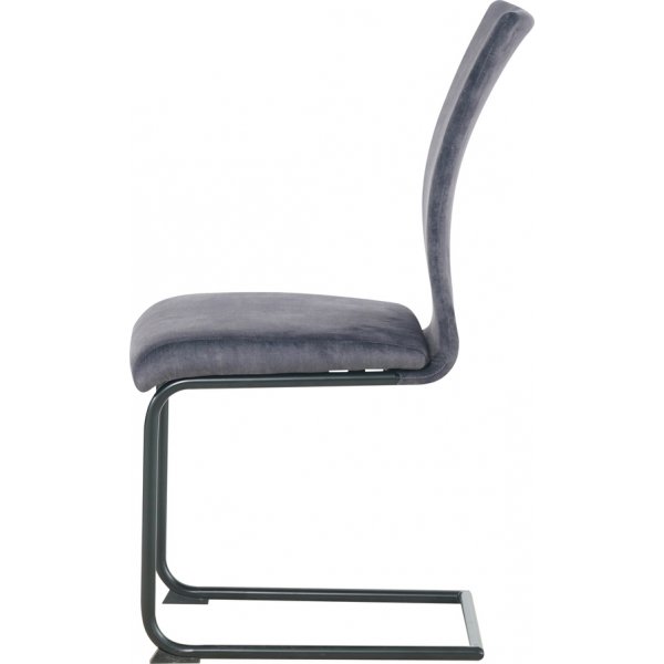 Stella Esszimmerstuhl - Grauer Samt Stella Esszimmerstuhl - Grauer Samt